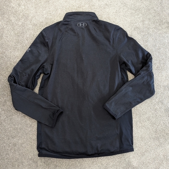 UNDER Armour black zipped sweatshirt men's size Small - Picture 8 of 8